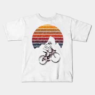mountain biking Kids T-Shirt